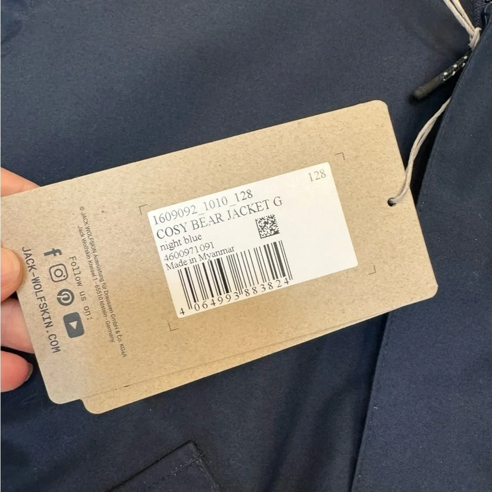 New Jack Wolfskin Cosy Bear Kids Jacket – Size 7/8